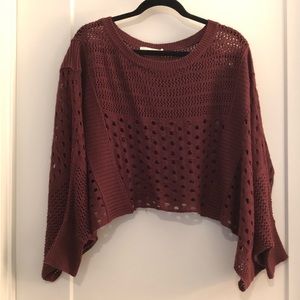 Maroon layering sweater